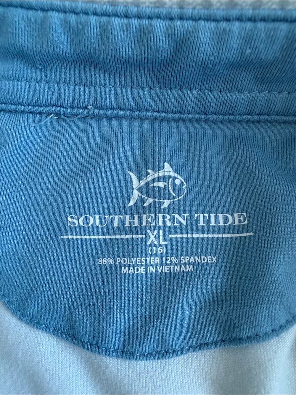 Southern Tide Light Blue Micro-Pattern Polo - Picture 2 of 5